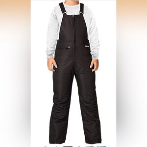 Arctix Kids Black Insulated Snow Overalls S (8) 841-bb3